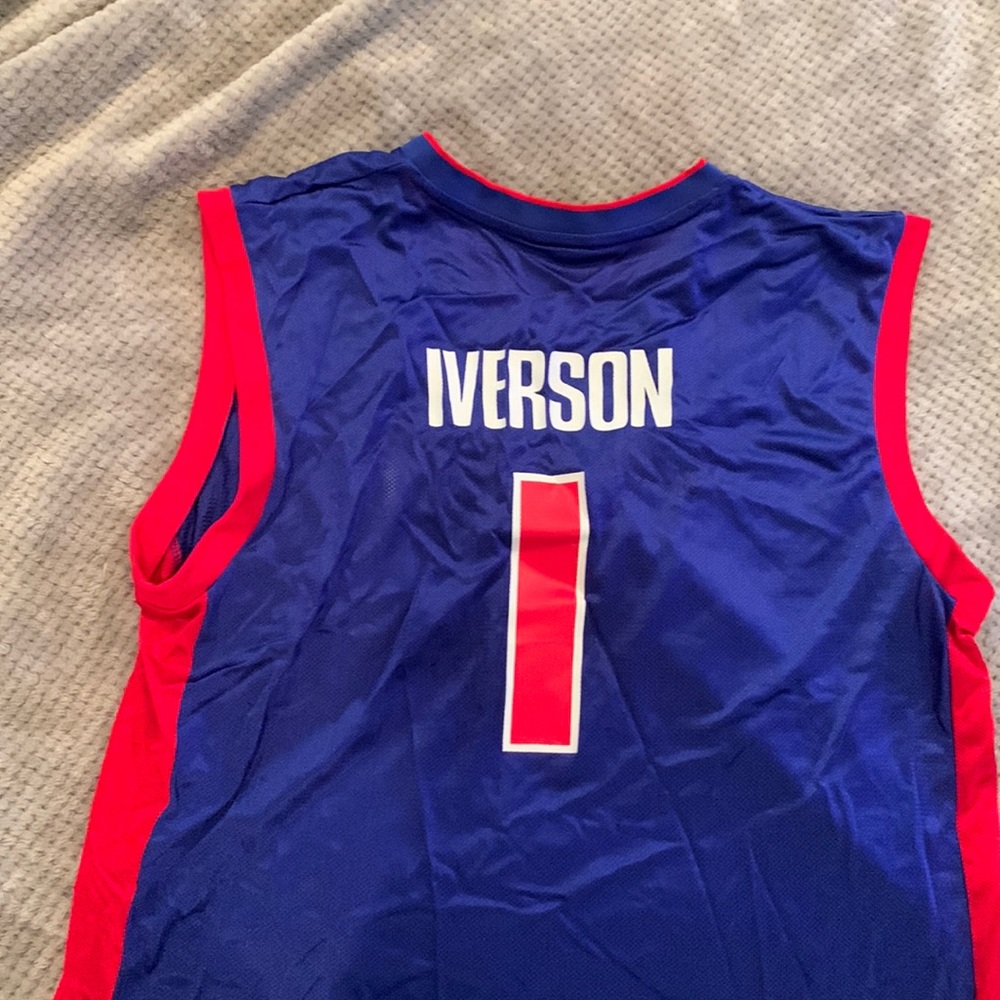Adidas Alan Iverson Detroit Pistons jersey replica